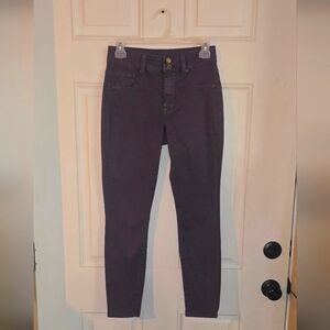 Women's Size XS Hi-Rise/Skinny Straight Two-Button-Fly Lightweight Pants.